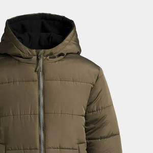 Chaqueta Acolchada de Lona para Hombre, Estilo Urbano, de Alta Calidad, Transpirable, de Poliéster, con Cuello Alto y Logotipo Frontal Personalizado - Product Image 5