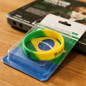 Pulsera de PVC con Bandera de Brasil Personalizada, Pulsera de Silicona Promocional con Relieve, Recuerdo de Festival, Fábrica de DongGuan, Bienvenido <span class=keywords><strong>a</strong></span> Visitar - Product Image 6