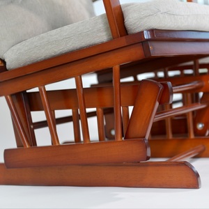 เก้าอี้โยกไม้เนื้อแข็ง TEFFUL พร้อมที่วางเท้า ระบบโยกเรียบลื่น - Product Image 2