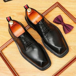 Chaussures Oxford Haut de Gamme en Cuir Véritable Faites à la Main Sur Mesure pour Hommes – Idéales pour Mariages, Affaires et Occasions Formelles d'Automne – Antidérapantes - Product Image 3