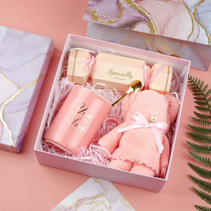 Ensemble rose marbre bleu pour le personnel avec cérémonie de la main, demoiselle d'honneur, petite boîte cadeau pratique |   Meilleures ventes Ensemble exquis avec cadeau - Product Image 4