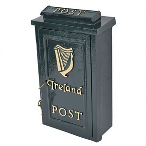Boîte aux lettres irlandaise en fonte au prix de gros Alimentation en plein air Boîte aux lettres de rues en métal facile à monter pour les usages publics Accepte OEM ODM - Product Image 1