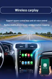 Автомобильный dvd-плеер в стиле Tesla с gps-навигацией и android для Ford Mondeo/Fusion 2013 -2019