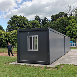 Mini-maison modulaire préfabriquée en acier, conteneur habitable avec salle de bain et cuisine extérieures pour ferme, hôtel, bureau à domicile, bureau mobile - Product Image 2