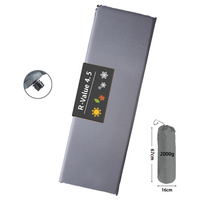 Matelas pneumatique auto-gonflant imperméable et épaissi pour le camping, 4 saisons, en polyester 190T enduit de PVC, mousse de 5,0 cm, compact