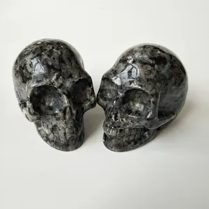 HY Fengshui 5 кг лабрадоритовые Хрустальные черепа, вырезанные вручную инопланетными целебными кристаллами