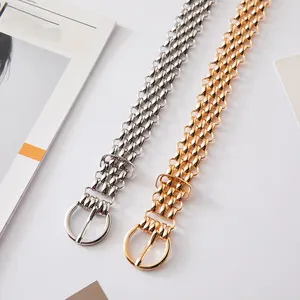 2023 Wholesale Adjustable Metal Chain Belt Dress Sexy Elastic Waist Belt For Ladies