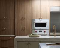 Armoire de cuisine de style européen Prima avec finition mélamine pour bâtiments résidentiels modernes