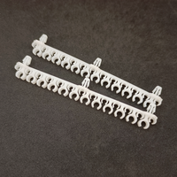 Pièces de machine d'injection de support en nylon en plastique blanc