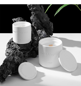 Luxury Home <strong>Candles</strong> for <strong>Winter</strong> Sleep Relaxation Meditation Spa Handmade White Jar Scented <strong>Candle</strong> Non Toxic Soy <strong>Candles</strong> - Product Image 2