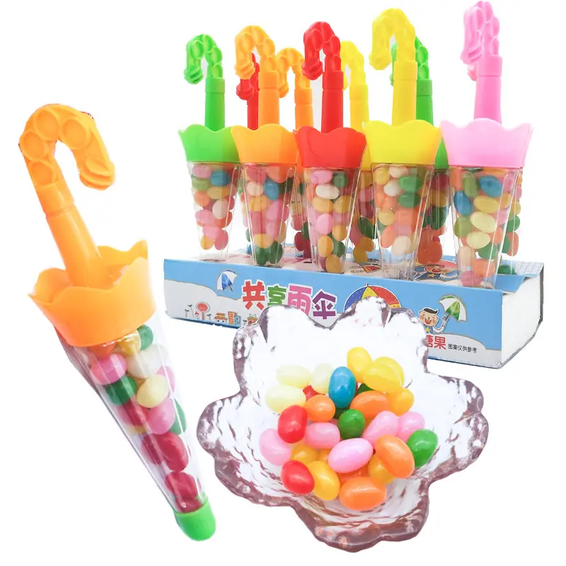 子供の創造的なキャンディーおもちゃかわいい傘の形ジュースキャンディーサワーキャンディーグミ