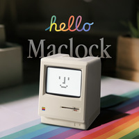Nuevo Reloj Despertador Electrónico Creativo Macintosh, Estilo Retro Clásico, Pantalla LED Digital con Temperatura y Calendario de Año