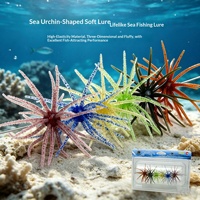 LOVITA Leurre Bionique Imprimé Épine de Mer Flottant, Appât Souple en TPE, Emballage en Seau, Vente en Gros et Dropshipping Disponibles