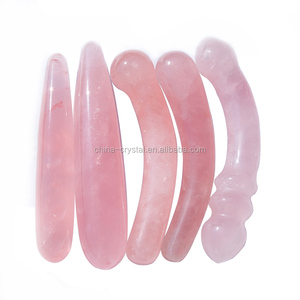 Großhandel schöne handgemachte rot schmelzende Kristallglas Craft Kristall Penis Dildos - Product Image 4