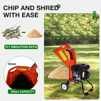 Broyeur de branches forestières professionnel certifié CE, 7HP, à essence, pour sciure de bois, déchiqueteuse de bois