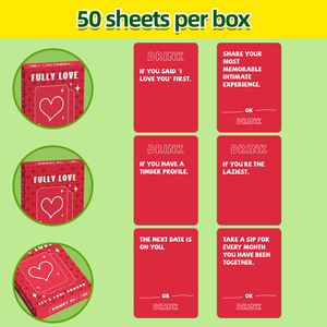Cartes <span class=keywords><strong>de</strong></span> questions amusantes <span class=keywords><strong>pour</strong></span> couples, jeu <span class=keywords><strong>de</strong></span> conversation personnalisé populaire, 50 pièces/boîte, <span class=keywords><strong>pour</strong></span> adultes, <span class=keywords><strong>amoureux</strong></span>, soirée, date, divertissement - Product Image 3