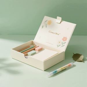 Cajas de Embalaje de Papelería de Diseño con Logotipo Personalizado, Artículos de Papelería Elegantes, Cajas de Papel Magnéticas para Bolígrafos Escolares y de Oficina - Product Image 1