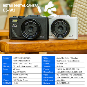 Chất Lượng Cao Tự Động Lấy Nét Nhiếp Ảnh 18X Zoom Kỹ Thuật Số 4K Retro Máy Ảnh Cổ Điển Với Fold-out Màn Hình Hiển Thị Cho Ảnh Tự Chụp - Product Image 6
