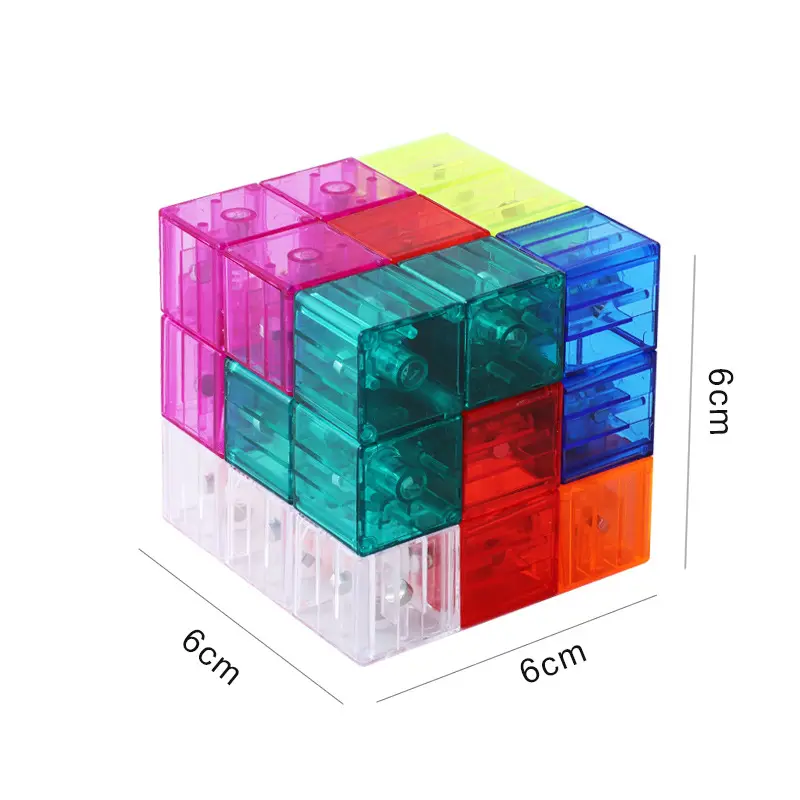 어린이 지능 개발 스트레스 해소 Fidget 장난감 마그네틱 빌딩 블록 54 개의 가이드 카드가있는 마법의 3D 퍼즐 큐브