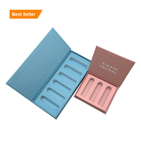 Boîtes vides de brillant à lèvres avec logo personnalisé Présentoir de maquillage Tube de baume à lèvres Coffret cadeau cosmétique Boîte de papier d'emballage de brillant à lèvres rouge à lèvres