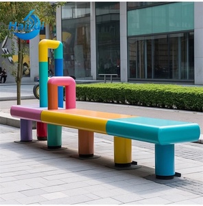 Sgabello/Panca Scultura per Parco Giochi Personalizzato con <span class=keywords><strong>Immagine</strong></span> Animale Cartone Animato, in Resina e Fibra di Vetro Resistente all'Usura - Product Image 2