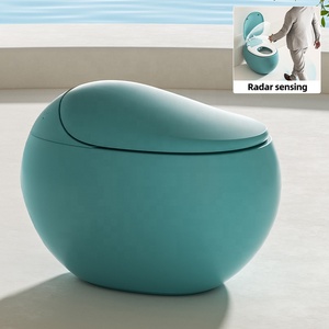 นวัตกรรมโถชักโครกอัจฉริยะสีเขียวอัจฉริยะระบบเซ็นเซอร์อัตโนมัติแบบเต็มรูปแบบพร้อมช่องโค้งมนห้องน้ำอัจฉริยะ - Product Image 1