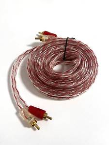 2RCA Y-splitter cable for <b>car</b> <b>amplifiers</b>, male to 2 female, gold-plated connectors, PVC sheath, high-fidelity audio - Product Image 4