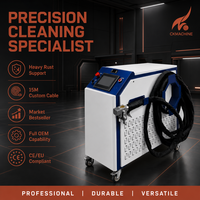CKMACHINE Nettoyeur laser à fibre portatif professionnel 3000W pour l'élimination de la couche d'oxydation des plaques métalliques, refroidissement par eau 2000W