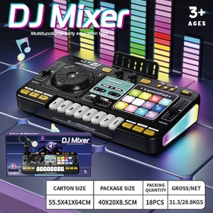 DJミキシングコントローラ多機能Bluetooth DJプレーヤー子供用楽器マイク付き子供用教育玩具 - Product Image 6
