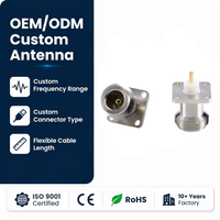 Adaptador RF de Tipo N a Hembra Roscada, 50 Ohmios, Baja Pérdida, Convertidor Coaxial para Estación Base de Antena, Compatible con Personalización OEM