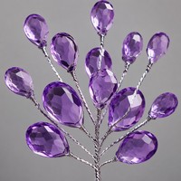Tige de fleur en perles acryliques multicolores, branche en cristal faite à la main pour arrangement de vase, décoration de mariage, fête, maison, vente en gros