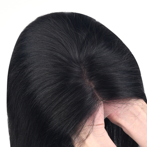 K.SWIGS Luxury European Remy Human Hair Transparent for Lace Closure <b>Wigs</b> 5x5" Cuticle Aligned Natural <b>Black</b> Straight/Natural - Product Image 5