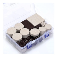 174 pièces marron et beige assorti auto-adhésif feutre meubles pieds chaise jambes résistant aux rayures sol Protection tampons