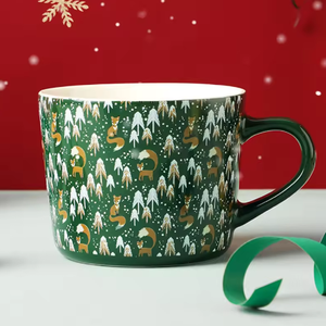 Tazze di natale in ceramica tendenza creativa regalo di Natale personalizzato tazza di caffè coppia colazione tè tazza di acqua per uso domestico - Product Image 4