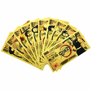Billet de banque japonais style anime de 10 000 Yen en feuille d'or double face, souvenir de collection, impression détaillée, cadeau pour collectionneurs et fans - Product Image 2