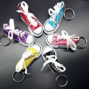 Nhiều màu cao su Giày Keychain mô phỏng giày vải nhỏ Túi Quà Tặng vòng chìa khóa mặt dây chuyền cao su Keychain - Product Image 2