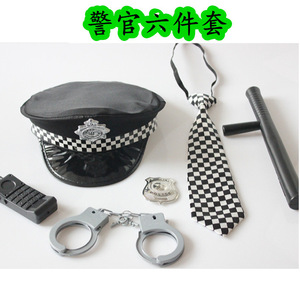 Ensemble de jouets de rôle de <span class=keywords><strong>policier</strong></span> pour enfants, accessoire de costume en plastique unisexe - Product Image 5