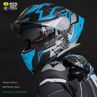 Casque de moto certifié 3C/DOT en ABS, rabattable, intégral, pour les oreilles, utilisation quatre saisons, homme/femme, visière transparente universelle