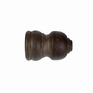 IDEAS WOOD LINE - SET DI 2 TERMINALI PER TENDA CLASSICI, COLORE NOCE - Product Image 1