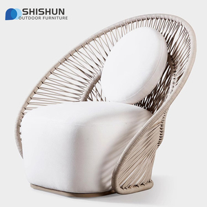 Aleación de aluminio para exteriores, jardín y patio, cuerda tejida a mano, sofá, terraza, sofá, juego de muebles de interior - Product Image 4