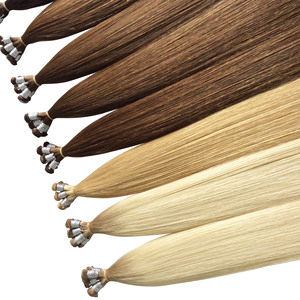 Extensions de cheveux vierges Remy Doris Beauty, volume sans couture, nouées à <span class=keywords><strong>la</strong></span> main, qualité supérieure, trame simple russe, sans perte ni nœuds - Product Image 3