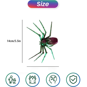 Juguete de Araña de Plástico Impreso en 3D de Alta Calidad, Material Ecológico, Set de Insectos Grandes, Juguete Novedoso y Divertido - Product Image 3