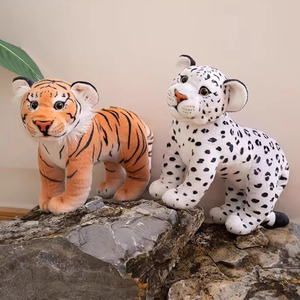 Lindo Peluche de Tigre Blanco Pequeño, Relleno de Algodón PP Súper Suave, Alivia el Estrés, Regalo de San Valentín, 10 cm - Product Image 2