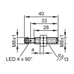 Thương hiệu Mới 8-quy nạp gần chuyển đổi iew200 ieb3003bbpkg/v4a/SC/K1/như cảm biến miễn dịch được sử dụng cho các ứng dụng Hàn - Product Image 2