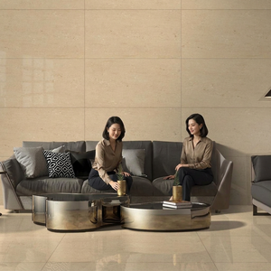 Classic Ivory Double Charged 600x1200mm Porcelain Tiles For Swimming Pool And Wall - Product Image 5