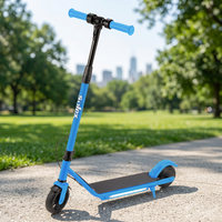 Patinete Eléctrico Plegable de Aluminio de 8.5 Pulgadas y 100W para Niños y Unisex, con Frenado Electrónico de 36V, Luz LED y Alcance de 7-9 km