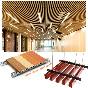 Wall Covering Panel Modern Metal Building Decoration Material Aluminum Curved Baffle Ceiling