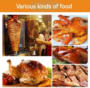 Máquina de Kebab Rotatoria Automática de Alto Rendimiento, Eléctrica y a Gas, para Pollo <span class=keywords><strong>Doner</strong></span> y Shawarma - Product Image 5
