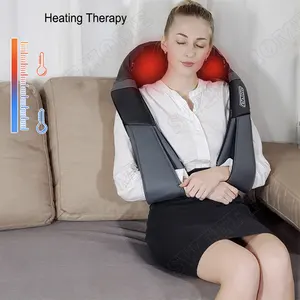 Heated Massage YOUMAY Electric Shiatsu Neck Shoulder Back Massager Infrared Heated Therapy Massager