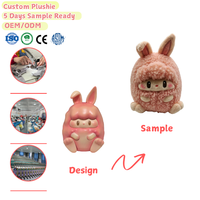 Peluche Lapin Rose Anime Mini Peluche en Gros Personnalisée Jouets en Peluche Lapin Personnalisés Faits sur Mesure